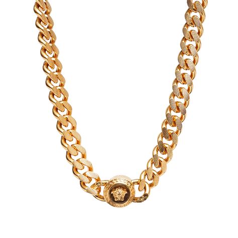 10k gold versace chain|Versace gold chain necklace.